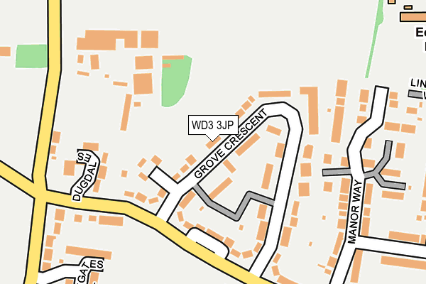 WD3 3JP map - OS OpenMap – Local (Ordnance Survey)