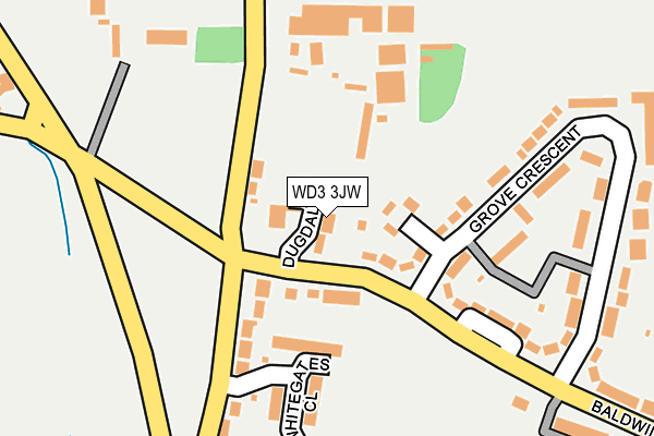 WD3 3JW map - OS OpenMap – Local (Ordnance Survey)