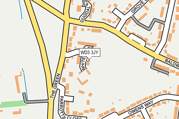 WD3 3JY map - OS OpenMap – Local (Ordnance Survey)