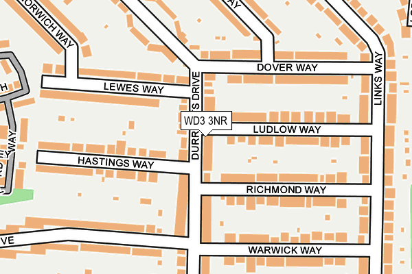 WD3 3NR map - OS OpenMap – Local (Ordnance Survey)