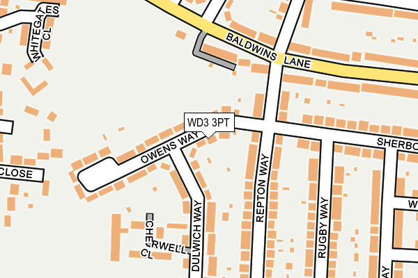 WD3 3PT map - OS OpenMap – Local (Ordnance Survey)