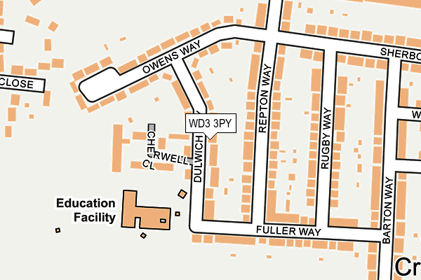 Map of WATFORD ROOFING SERVICES LIMITED at local scale