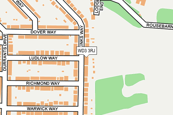 WD3 3RJ map - OS OpenMap – Local (Ordnance Survey)