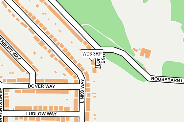 WD3 3RP map - OS OpenMap – Local (Ordnance Survey)