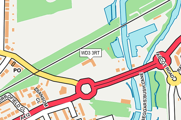 WD3 3RT map - OS OpenMap – Local (Ordnance Survey)