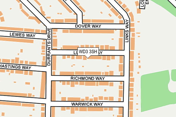 WD3 3SH map - OS OpenMap – Local (Ordnance Survey)