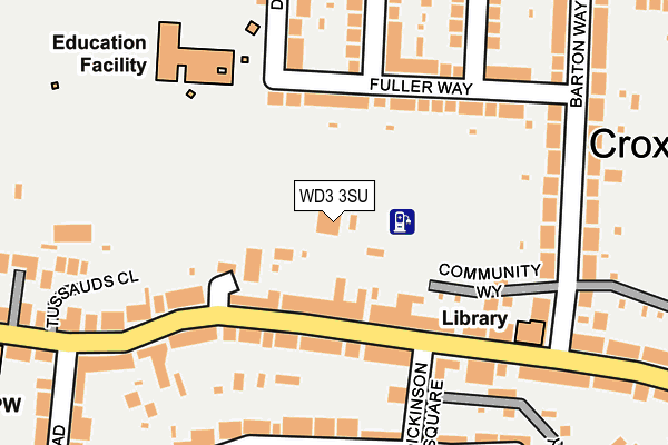 WD3 3SU map - OS OpenMap – Local (Ordnance Survey)