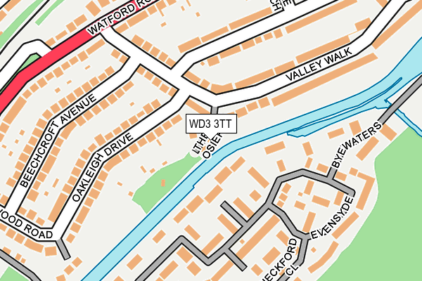 WD3 3TT map - OS OpenMap – Local (Ordnance Survey)