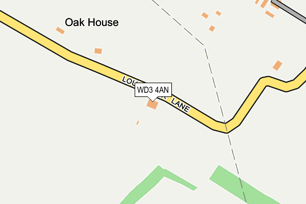 WD3 4AN map - OS OpenMap – Local (Ordnance Survey)