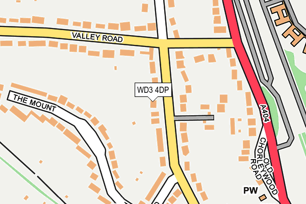 WD3 4DP map - OS OpenMap – Local (Ordnance Survey)