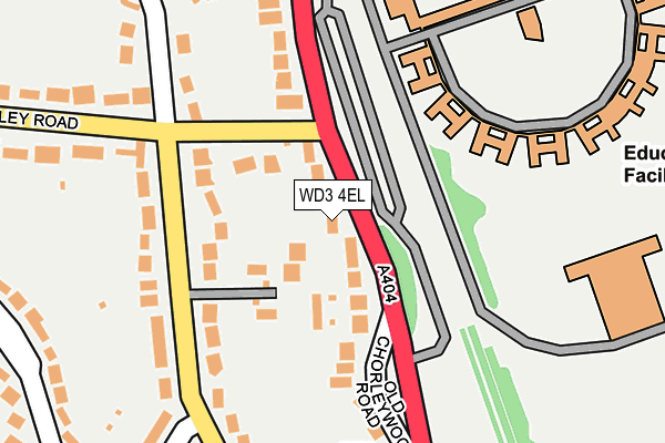 WD3 4EL map - OS OpenMap – Local (Ordnance Survey)