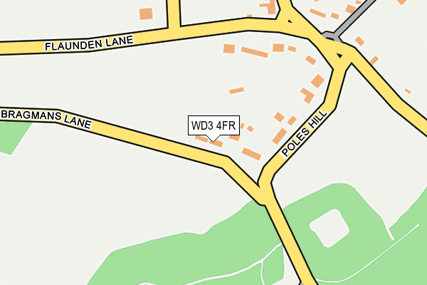 WD3 4FR map - OS OpenMap – Local (Ordnance Survey)