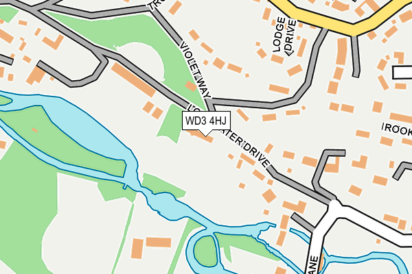 WD3 4HJ map - OS OpenMap – Local (Ordnance Survey)