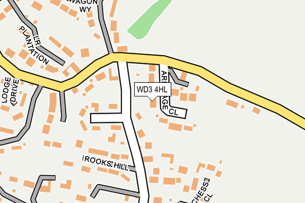 WD3 4HL map - OS OpenMap – Local (Ordnance Survey)