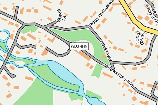 WD3 4HN map - OS OpenMap – Local (Ordnance Survey)