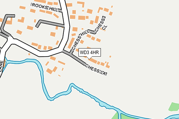 WD3 4HR map - OS OpenMap – Local (Ordnance Survey)