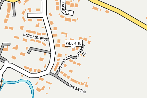 WD3 4HU map - OS OpenMap – Local (Ordnance Survey)