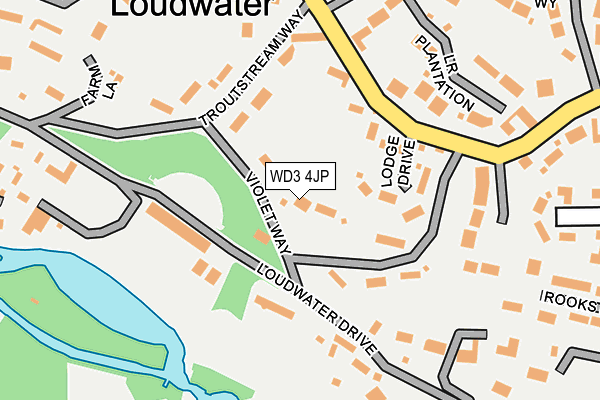 WD3 4JP map - OS OpenMap – Local (Ordnance Survey)