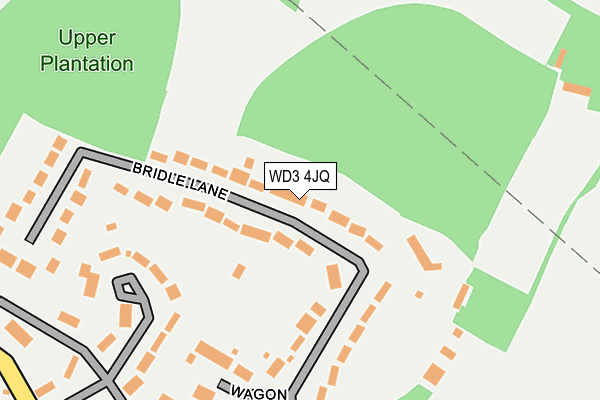 WD3 4JQ map - OS OpenMap – Local (Ordnance Survey)