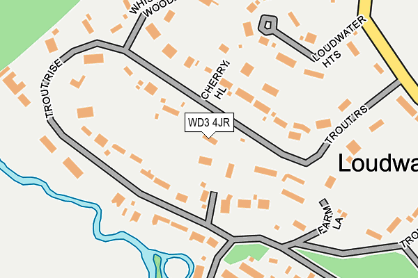 WD3 4JR map - OS OpenMap – Local (Ordnance Survey)