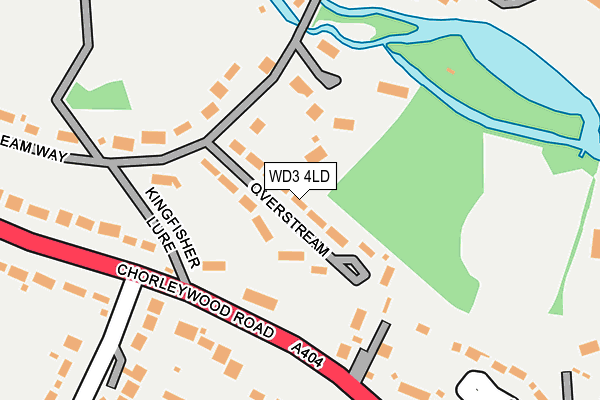 WD3 4LD map - OS OpenMap – Local (Ordnance Survey)