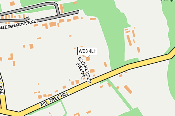 WD3 4LH map - OS OpenMap – Local (Ordnance Survey)