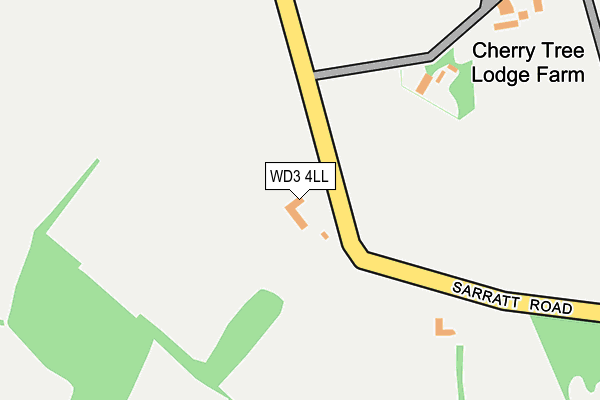 WD3 4LL map - OS OpenMap – Local (Ordnance Survey)
