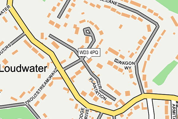 WD3 4PQ map - OS OpenMap – Local (Ordnance Survey)