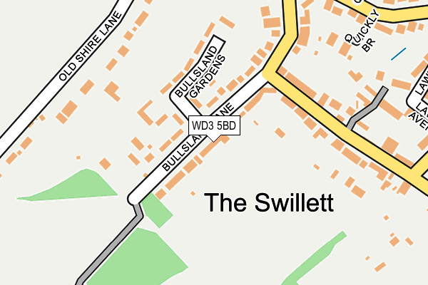 Map of THE SWILLETT PORTFOLIO LIMITED at local scale