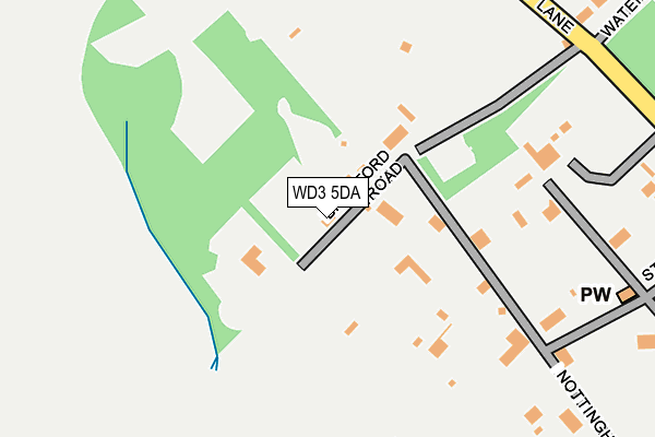 WD3 5DA map - OS OpenMap – Local (Ordnance Survey)