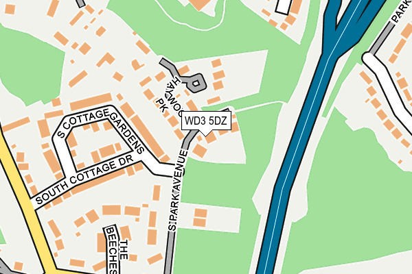 WD3 5DZ map - OS OpenMap – Local (Ordnance Survey)