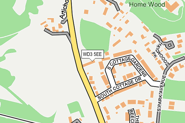 WD3 5EE map - OS OpenMap – Local (Ordnance Survey)