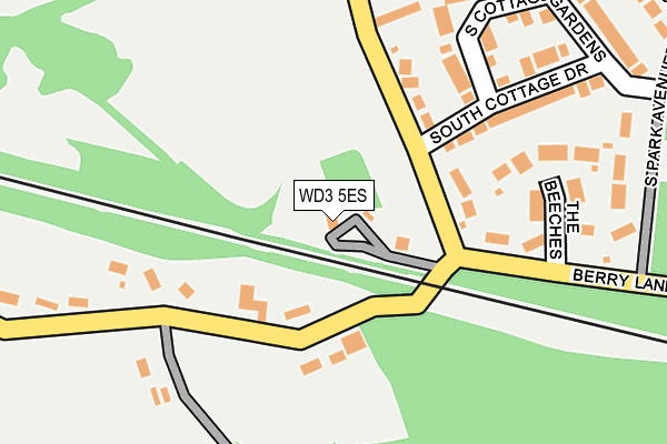 WD3 5ES map - OS OpenMap – Local (Ordnance Survey)