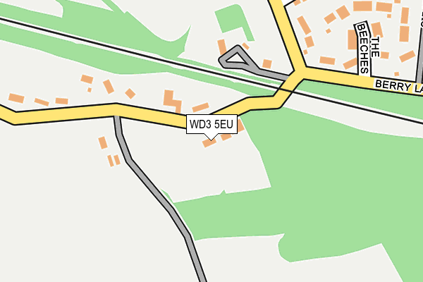 WD3 5EU map - OS OpenMap – Local (Ordnance Survey)