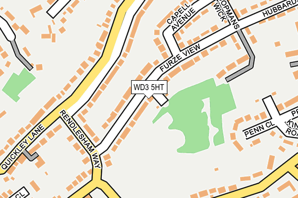 WD3 5HT map - OS OpenMap – Local (Ordnance Survey)
