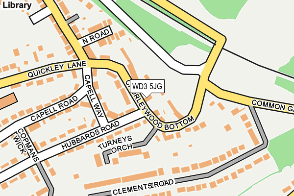 WD3 5JG map - OS OpenMap – Local (Ordnance Survey)