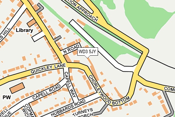 WD3 5JY map - OS OpenMap – Local (Ordnance Survey)