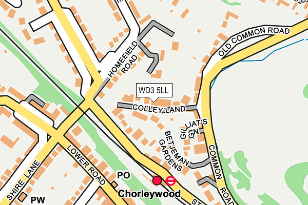 WD3 5LL map - OS OpenMap – Local (Ordnance Survey)