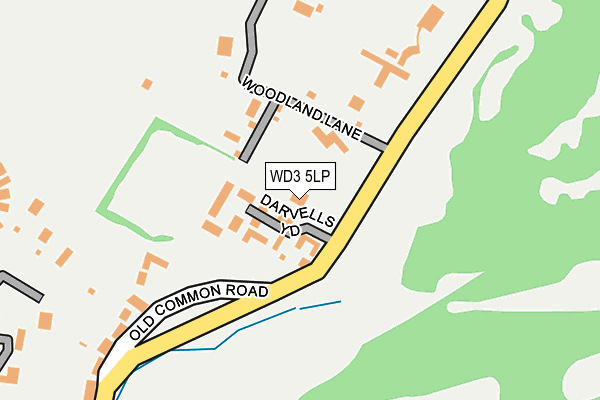 WD3 5LP map - OS OpenMap – Local (Ordnance Survey)