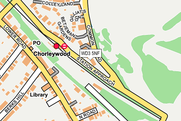 WD3 5NF map - OS OpenMap – Local (Ordnance Survey)