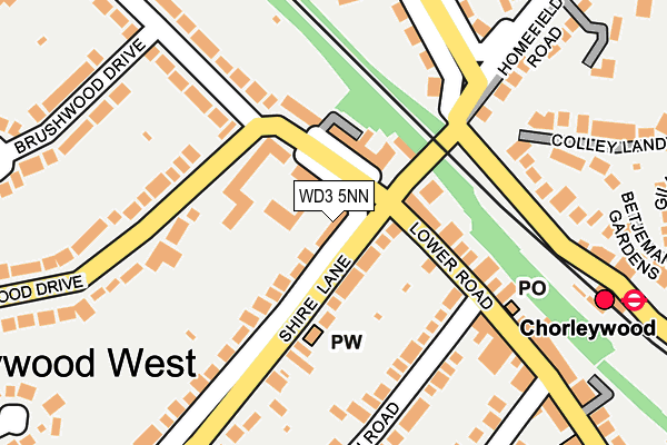 WD3 5NN map - OS OpenMap – Local (Ordnance Survey)