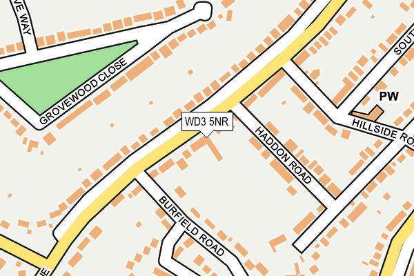 WD3 5NR map - OS OpenMap – Local (Ordnance Survey)