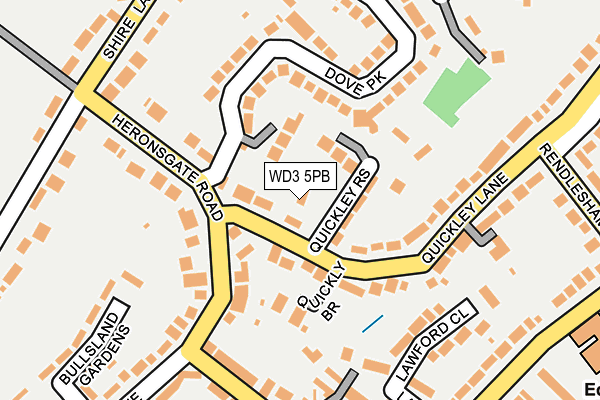 WD3 5PB map - OS OpenMap – Local (Ordnance Survey)