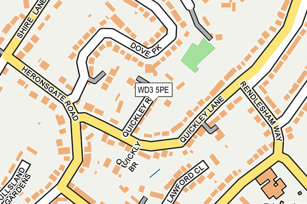 WD3 5PE map - OS OpenMap – Local (Ordnance Survey)