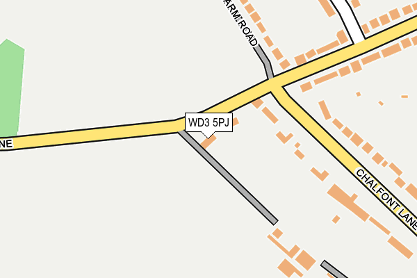 WD3 5PJ map - OS OpenMap – Local (Ordnance Survey)