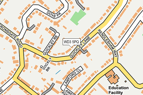 WD3 5PQ map - OS OpenMap – Local (Ordnance Survey)