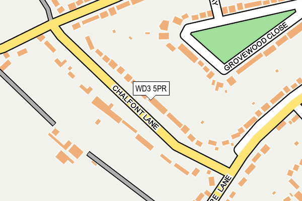 WD3 5PR map - OS OpenMap – Local (Ordnance Survey)