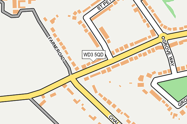 WD3 5QD map - OS OpenMap – Local (Ordnance Survey)