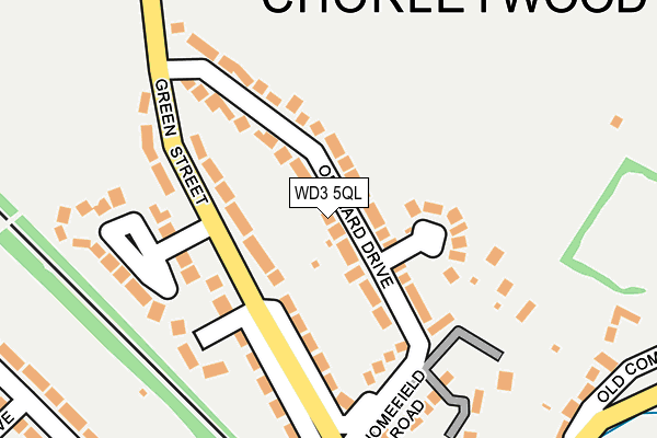 Map of CHORLEYWOOD HOMES LTD at local scale