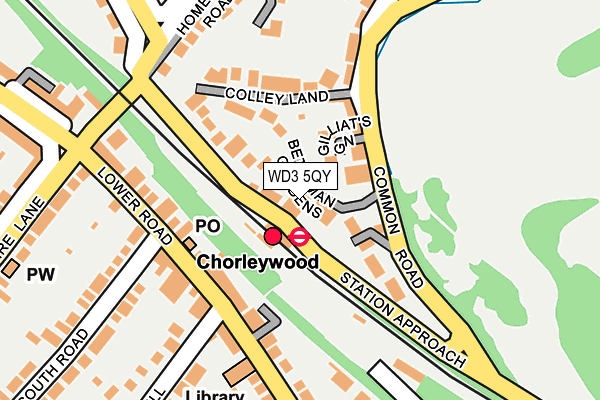 WD3 5QY map - OS OpenMap – Local (Ordnance Survey)